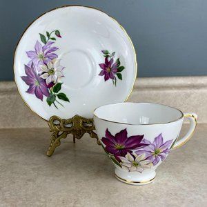 Delphine Budding Blooms  Fine Bone China Tea Cup A